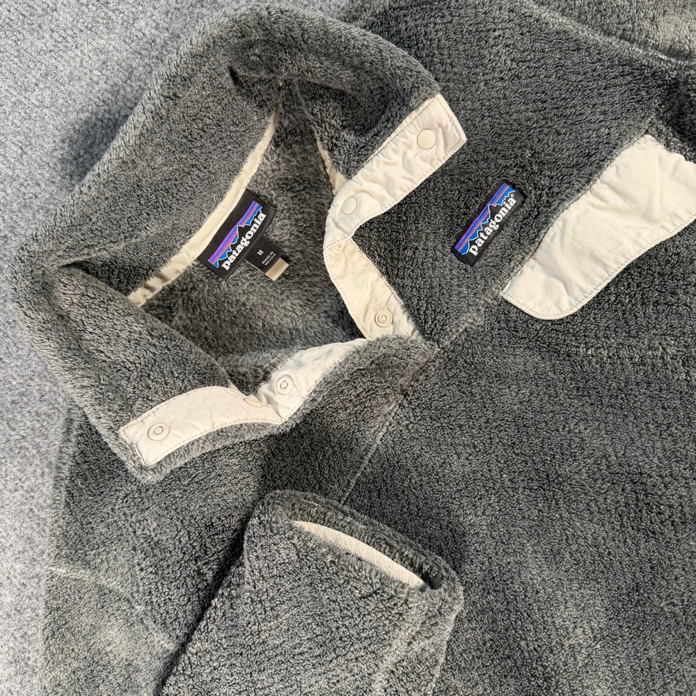 Patagonia Re-Tool Snap-T Pullover Fleece Grey Polartec STY25442 Medium #4412